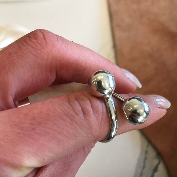 Ball Ring .925 Sterling ADJUSTABLE